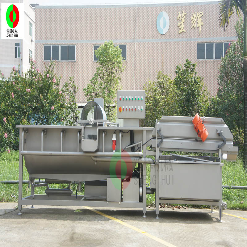 Fruit and vegetable washing machine operation process